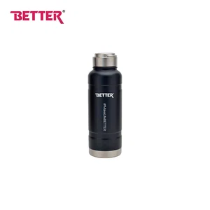 Better Vesper Sports Bottle, 900 ml, Black Stainless Steel Vacuum Insulated Flask