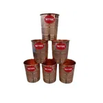 Better Rudra Copper Glass Set 260 ML, Engraved Design, Natural Health Benefits of Copper image 4