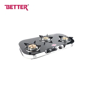 Better Crystal Plus 3 Digital, 3 Brass Burner Top, Powered Coated Metal Pan Support, 360°C Reversible Nozzle