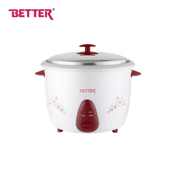Better Queen Regular Rice Cooker, 1 Ltr Capacity, Heat Proof Handle, Energy Saver, Automatic Control