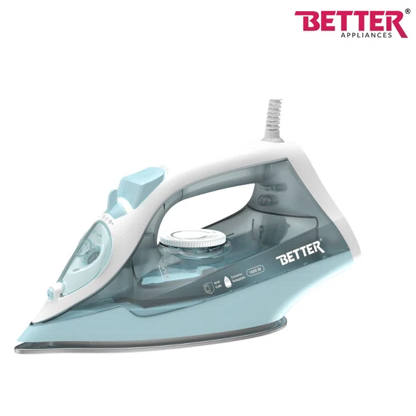 Better Delight Steam Iron, Ceramic Soleplate, Auto cut-off, Anti-calc, self-clean, 1600 watts