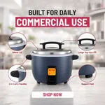 Better Queen Electric Commercial Rice Cooker 10.0 LTR - Compact, Efficient, and Versatile image 3