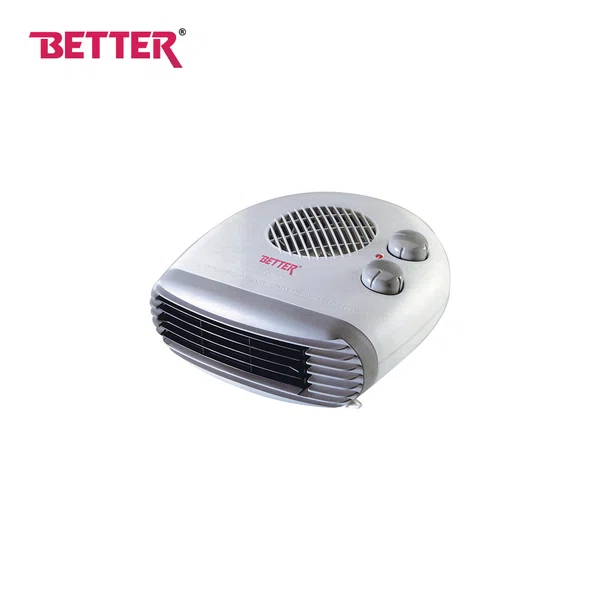 Better Summer Fan Heater, Thermostat for Extra Safety, Light Weight, 2 Heat Level, Turbo Fan Motor