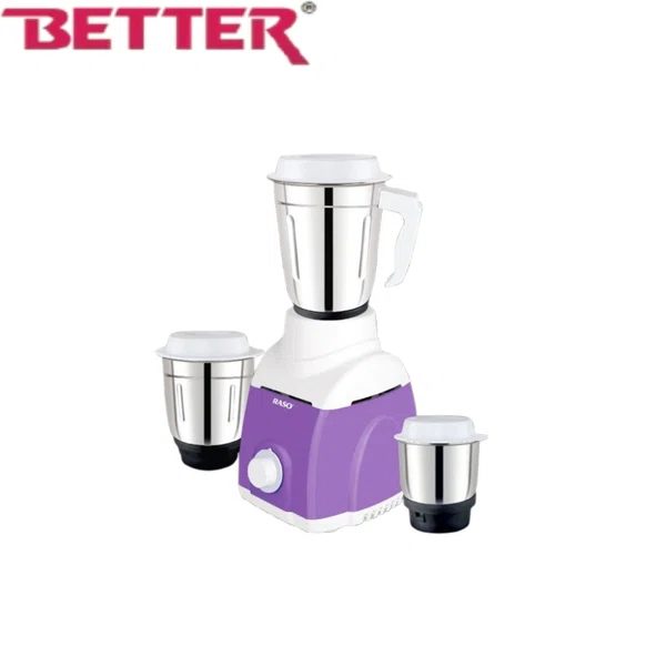 Raso Alpine 3 Mixer Grinder by Better, 3 SS Jars Liquidizing Jar, 3 Speed Controls
