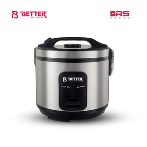 Better Bosteelon Rice Cooker 2.8 ltr, Stainless steel Inner Pot, Cool-touch handle, Copper cord with VDE plug