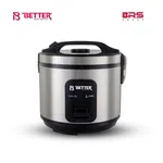 Better Bosteelon Rice Cooker 2.8 ltr, Stainless steel Inner Pot, Cool-touch handle, Copper cord with VDE plug image 1