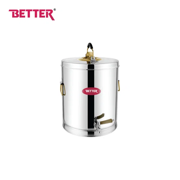 Better Tea Container 20LTR, Food Grade Stainless Steel, Airtight Seal to Preserve Freshness