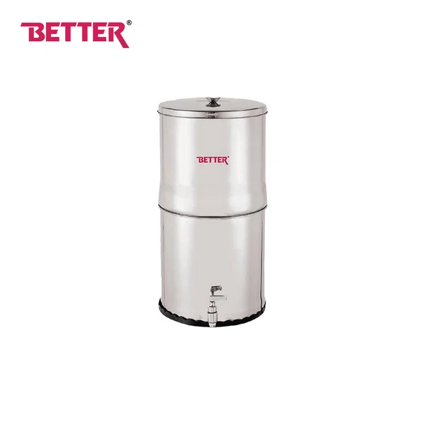 Better Stainless Steel Water Filter With 2 Candles, 21 Ltr