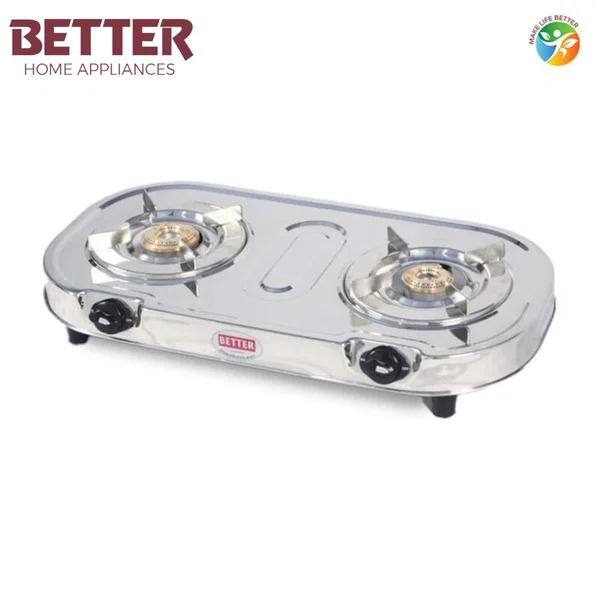 Better Glain 2 Digital LPG Gas Stove Brass Burner