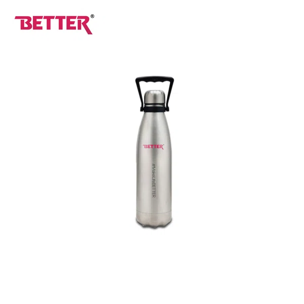 Better Cola Cabana Water Bottle Vacuum Insulated Flask Water bottle, 500ML, Metallic Silver