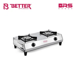 Better Shakti LPG Gas Stove Brass Burner, Spacious jumbo body, Double brass burners, Unbreakable knobs