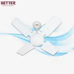 Better Express 24 Ceiling Fan, 4 Blades, 75W Powerful Motor with 690 RPM, 1 Year Warranty image 1