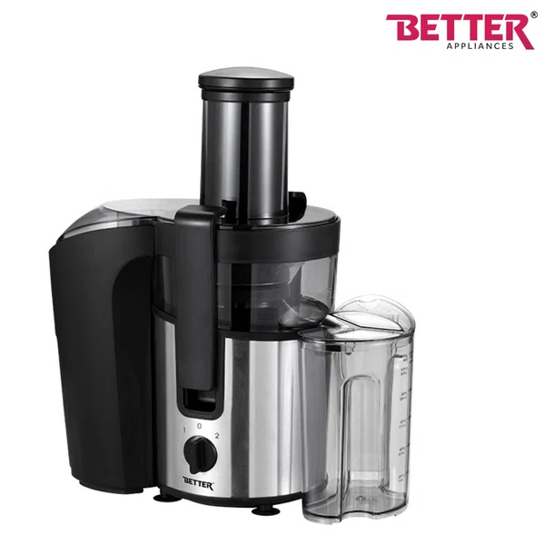 Better Juicer Max Pro, 800W Powerful Copper Motor, 2-Speed Settings, BPA-free, 1 liter Juice Container