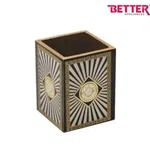 Better Pixel Pen Holder, Premium wood, Elegant marble-gold finish, Stylish and compact design image 2
