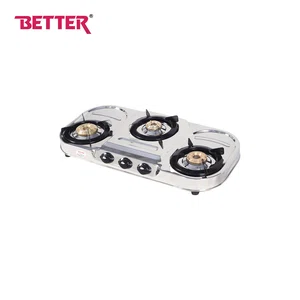 Better Plus 3 LPG Gas Stove Three Brass Burner