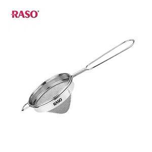 Raso SS Tea Strainer Single Jali Conical, High Grade Steel, Elegant Mirror Finish, Corrosion Resistant