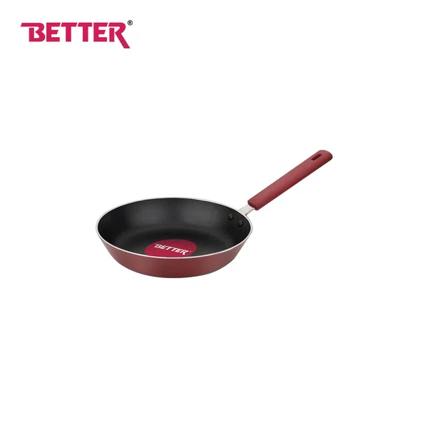 Better Taper Fry Pan Silica Series Non-Stick Coating, 22 Cm (Induction And Gas Stove Compatible), With Silicon Handle