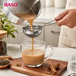 Raso SS Tea Strainer Double Jali Normal, High Grade Steel, Elegant Mirror Finish, Corrosion Resistant image 2