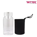 Better Borosilicate Bottle 530ml, Double-Wall Vacuum Insulation, High-grade borosilicate glass - Available at AfnoBazar Nepal