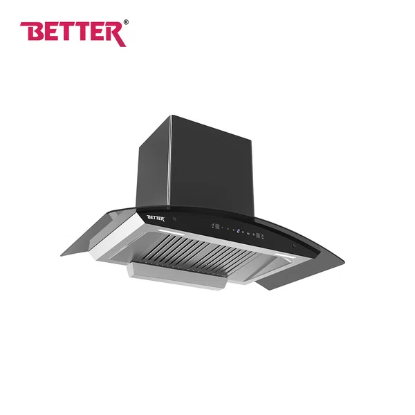 Better Breath 90 Pro Glass Hood Chimney, 90 cm, 3 Baffles Filters, Motion Sensor, Auto Heat Clean - Available at AfnoBazar Nepal