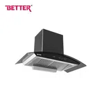 Better Breath 90 Pro Glass Hood Chimney, 90 cm, 3 Baffles Filters, Motion Sensor, Auto Heat Clean - Available at AfnoBazar Nepal