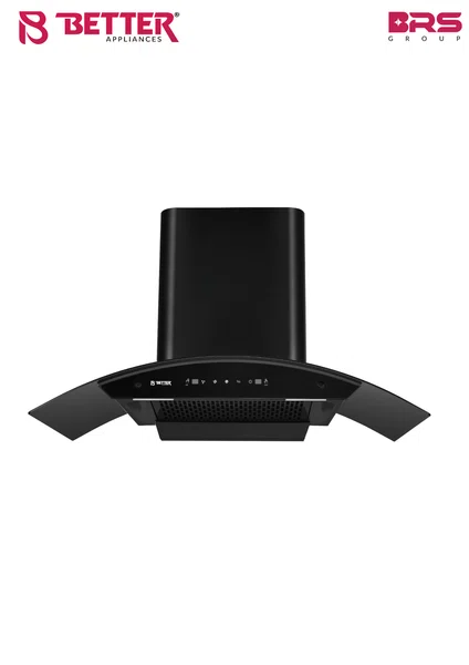 Better Fisher 90 Pro Glasshood Chimney, 90 cm tempered glass, 3-speed touch and Motion Sensor, Metal blower - Available at AfnoBazar Nepal