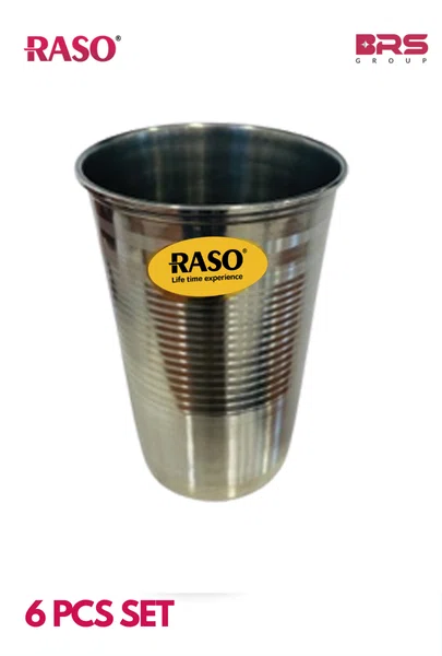 26gz Raso Silver Touch Bed Glass 7", High Grade Steel, Elegant Mirror Finish, Corrosion Resistant