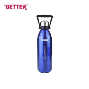 Better Cola Cabana Water Bottle, Vacuum Insulated, 1500ML, Metallic Silver - Available at AfnoBazar Nepal