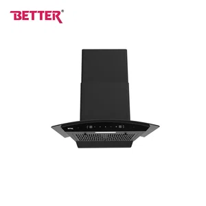 Better 60 CM Wide Curved Glass Hood Chimney Breath 60, Motion Sensor, Auto Heat Clean Function - Available at AfnoBazar Nepal