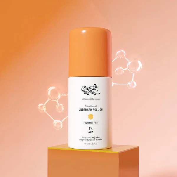 Chemist At Play Underarm Roll On Fragrance Free 40ml - Available at AfnoBazar Nepal