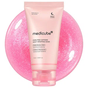 Medicube PDRN Pink Caffeine Night Wrapping Mask 75ml - Available at AfnoBazar Nepal