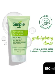 Simple Kind to Skin Refreshing Facial Wash 150ml - Available at AfnoBazar Nepal