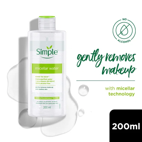 Simple Micellar Cleansing Water 200ml - Available at AfnoBazar Nepal