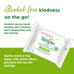Simple Kind to Skin Facial Wipes 25 wipes - Available at AfnoBazar Nepal