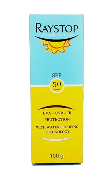 Raystop SPF 50 Sunscreen Lotion 100g - Available at AfnoBazar Nepal