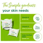 Simple Kind to Skin Facial Wipes 25 wipes - Available at AfnoBazar Nepal