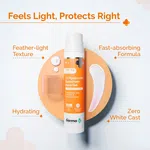 The Derma Co 1% Hyaluronic Sunscreen Aqua Gel 50g - Available at AfnoBazar Nepal