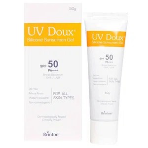 UV Doux Silicone Sunscreen Gel SPF 50 50g - Available at AfnoBazar Nepal