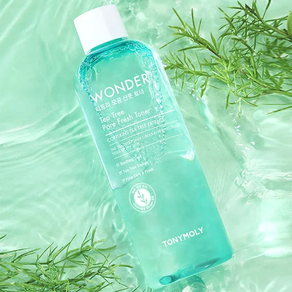 TONYMOLY Wonder Tea Tree Pore Fresh Toner 500ml - Available at AfnoBazar Nepal