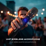 Ultima Boombox 130 120W Karaoke Speaker with UHF Wireless Microphone, RGB Lights and 10H Playtime - Available at AfnoBazar Nepal
