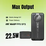 Ultima Boost 30K Pro 30000mAh Power Bank with 22.5W Fast Charging, LED Display and 4 Ports - Available at AfnoBazar Nepal