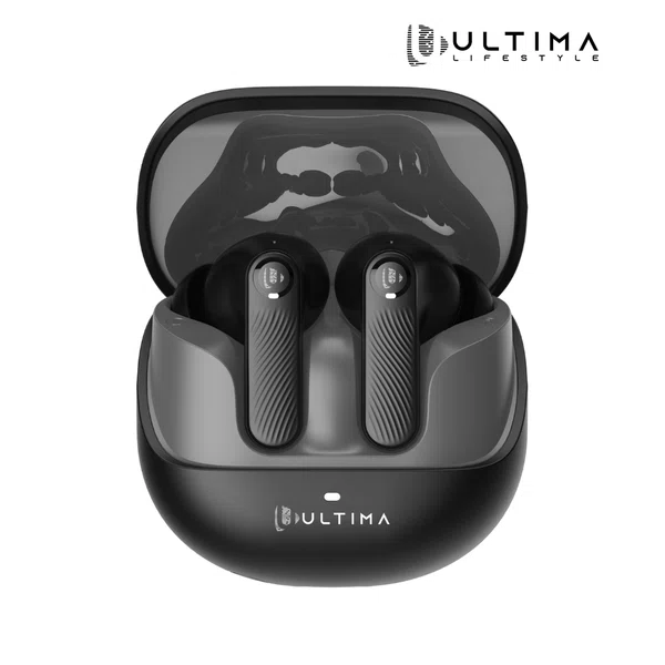 Ultima Atom Buds 2 ANC Earbuds with 32dB ANC, 120H Playtime, Multipoint and Bluetooth 5.4 - Available at AfnoBazar Nepal