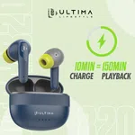 Ultima Atom 820 Wireless Earbuds with 30H Playtime, 13mm Titanium Drivers, Quad Mic AI ENC and Bluetooth 5.4 - Available at AfnoBazar Nepal