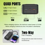 Ultima Boost 30K Pro 30000mAh Power Bank with 22.5W Fast Charging, LED Display and 4 Ports - Available at AfnoBazar Nepal