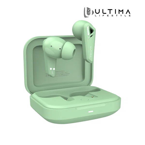 Ultima Boom Sleek Wireless Earbuds with 40H Playtime, 4-Mic AI ENC, App Support and IPX5 - Available at AfnoBazar Nepal