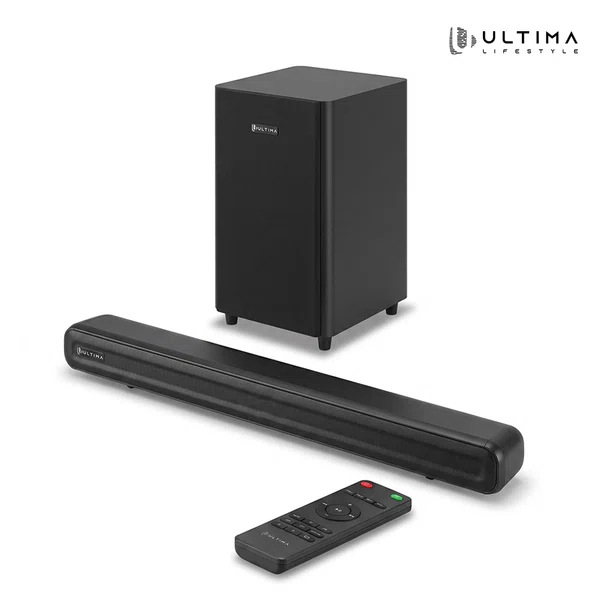 Ultima Wavebar 200W 2.1 Channel Soundbar with Wireless Subwoofer, HDMI ARC and Remote - Available at AfnoBazar Nepal