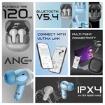 Ultima Atom Buds 2 ANC Earbuds with 32dB ANC, 120H Playtime, Multipoint and Bluetooth 5.4 - Available at AfnoBazar Nepal