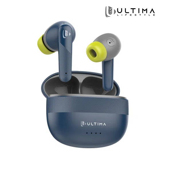 Ultima Atom 820 Wireless Earbuds with 30H Playtime, 13mm Titanium Drivers, Quad Mic AI ENC and Bluetooth 5.4 - Available at AfnoBazar Nepal