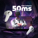 Ultima Boom Sleek Wireless Earbuds with 40H Playtime, 4-Mic AI ENC, App Support and IPX5 - Available at AfnoBazar Nepal