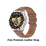 Ultima Magnum E500 Smartwatch with 1.43" AMOLED, Stainless Steel and Leather Straps, Bluetooth Calling and IP68 - Available at AfnoBazar Nepal